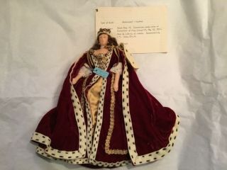 Vintage Liberty Of London Cloth Doll Queen Mary Ii.