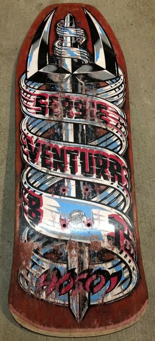 80s Vintage Santa Cruz Hosoi Sergie Ventura Skateboard Deck Powell
