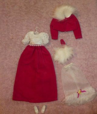 Vintage Barbie Doll - Mod Era Francie 1768 Waltz In Velvet