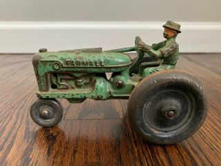Mccormick - Deering Farmall Tractor - Cast Iron Toy - Vintage Antique Arcade