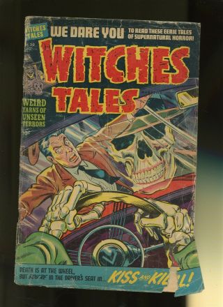 Witches Tales 20 Gd 1.  8 1 Book Harvey 1953 Horror - Suspense Science - Fiction