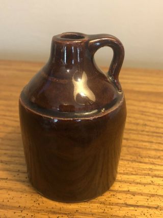 Antique 1920’s Monmouth Stoneware 3” Jug With Handle Cute Rare