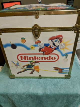 Rare Vintage Nintendo Toy Box Chest Storage Trunk Mario Bros.  Zelda Nes