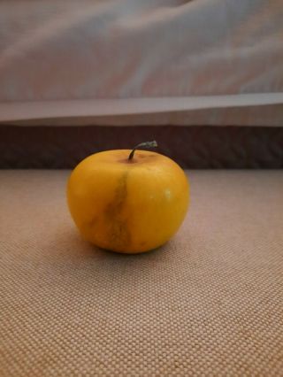 Vintage Stone Alabaster Fruit Apple