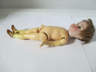 Antique German Halbig K star R Bisque Head Sleep Eyes Fully Jointed Doll 7 1/2 