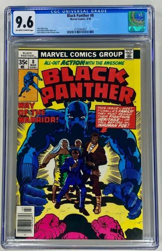 Black Panther 8 Cgc 9.  6 Ow/w Nm,  Marvel 1978 Kirby Story & Art