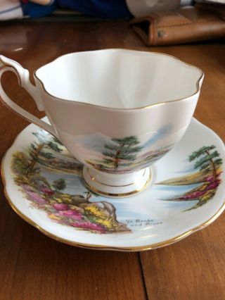 Robert Burns China Tea Cup And Saucer Queen Anne China England