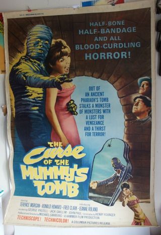 Large Vintage Film Poster - The Curse Of The Mummy 