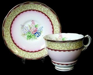 Vintage Antique Windsor Royal Stafford Bone China Tea Cup & Saucer