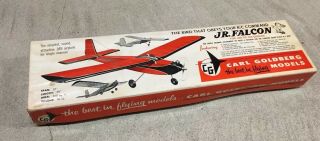 Vintage Carl Goldberg Jr.  Falcon Balsa R/c Plane Model,  Kit G - 18 Single Channel