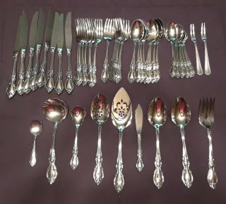 Antique Stainless Steel Silverware Set,  Barely,  With Polishing Cloth