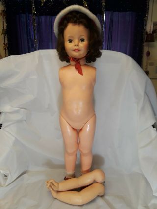 Vintage Patti Playpal Brunette Doll Ideal 35 " Tall 1959