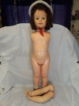 Vintage Patti Playpal Brunette Doll Ideal 35 
