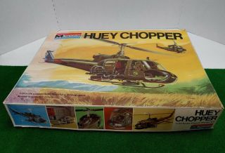 Vintage Monogram HUEY CHOPPER 1/24 Scale Model Kit 5602 1976 Unbuilt RARE 2