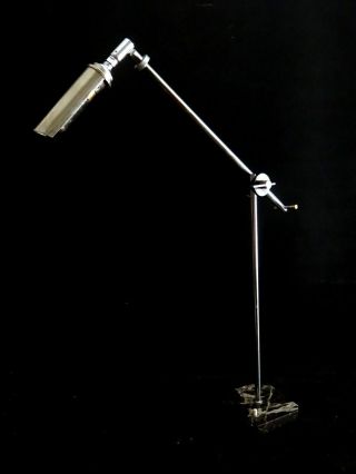 Lampe Vintage Industrielle Acier Marbre Atelier Architecte 1950 Mid Century