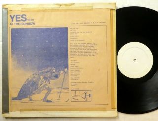 Yes Live At The Rainbow 1972 Lp Chris Squire Jon Anderson Rick Wakeman 5915
