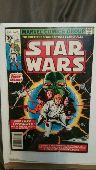 Star Wars 1 Comic Book.  Marvel 1977