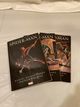 The Spider - Man Marvel Masterworks Volumes 1,  2,  3 Lee Kirby 2009