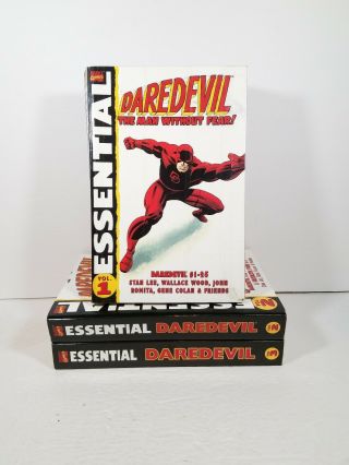 3 Essentials - Daredevil " The Man Without Fear " - Volume 1,  2 & 3 Issues 1 - 74