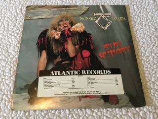 Twisted Sister Stay Hungry Vinyl Record Lp Promo