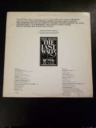 The Band The Last Waltz Promo Vinyl Pro - A - 737