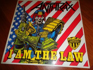 Anthrax ‎– I Am The Law.  Org,  1987.  Island.  In,  Rare
