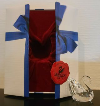 Swarovski Scs Crystal Figurine 8605 First Year Membership Swan Box