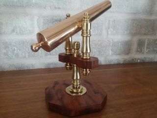 Signal/salute Cannon Solid Brass,  Bronze/ Exotic Wood