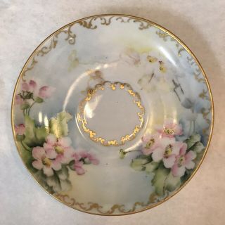 C.  T.  Germany Antique Porcelain Floral Cup & Saucer 2