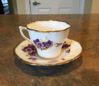 Antique Rosina Bone China Cup And Saucer,  Made In England - 2