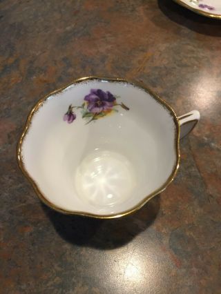 Antique Rosina Bone China Cup And Saucer,  Made In England - 3