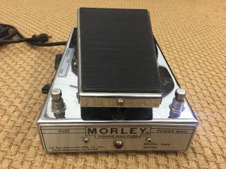 Vintage Morley Power Wah Fuzz Pedal Tel - Ray 1970s Shape