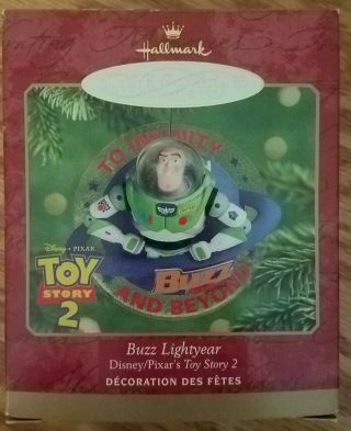 Hallmark 2000 Buzz Lightyear Disney Pixar Toy Story 2 Keepsake Ornament
