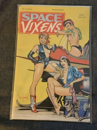 1989 3 - D Zone Space Vixens 16.  Dave Stevens Cover.  Very Good Glasses.