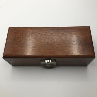 Vintage Dove Tailed Wooden Box Pipe Tobacco Watch Storage 3