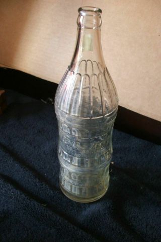 Try Me Blend Bottle 1924 Fl Oz Allentown Pa Clear Glass Vintage Antique B21