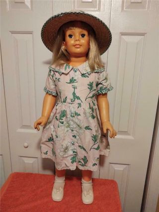 Vintage 1980’s Patti Playpal Doll By Ideal 35” Blond Hair