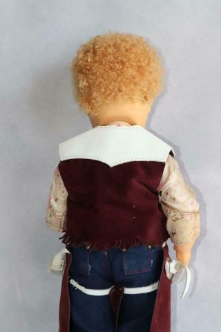 Vintage Jerri Lee Doll Pat Pending with Caracul Wig in Cowboy Outfit 2