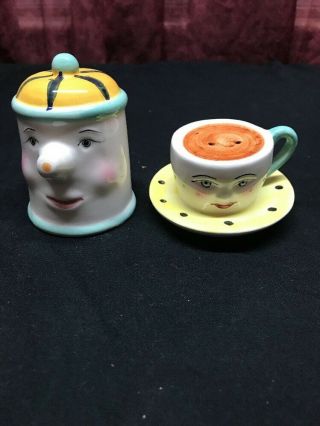 Vintage Teapot And Cup Salt Pepper Shaker Set - Wcl - China