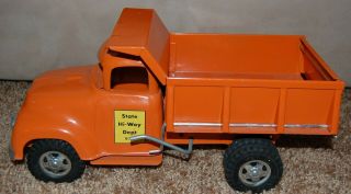 Vintage Tonka Toys State Hi - Way Dept 975 Dump Truck Pressed Steel Toy