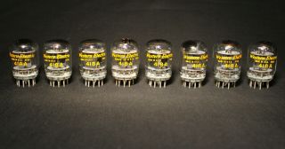 8 Matched Vintage Western Electric 418a Vacuum Tubes