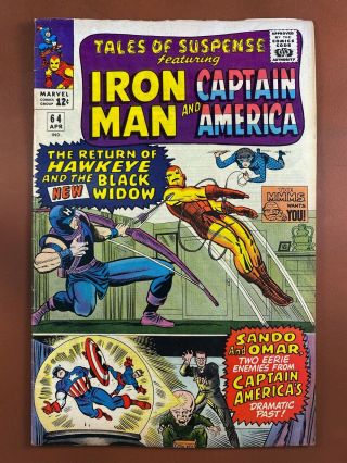 Tales Of Suspense 64 Marvel Comics Iron Man & Captain America Appearance
