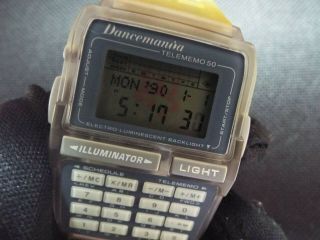 Rare Casio Vintage Digital Watch Dancemania Promo Dbc - 63 Calculator Data Nerd
