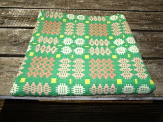 Vintage Welsh Wool Tapestry Blanket/Throw 84 