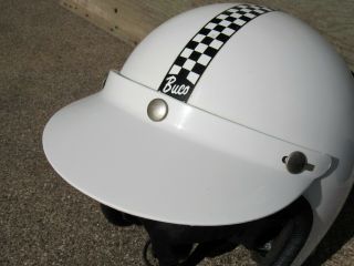 Vintage Buco Enduro Motorcycle Helmet With Visor