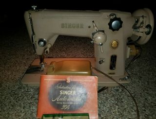 Heavy Duty Singer 306w Sewing Machine Vintage W/book,  Serviced