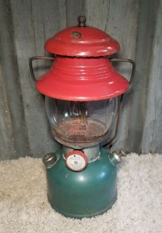 Vintage Coleman Christmas Lantern 200a Dated 8/51 Antique