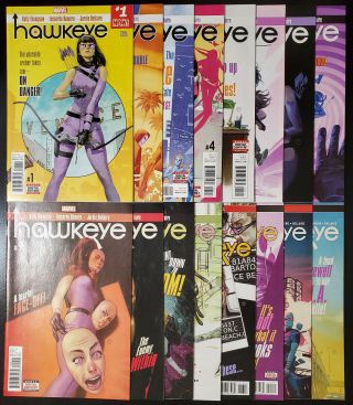 Hawkeye 1 - 16 (2017,  Marvel) Complete Vol 5 Set Kate Bishop 1st App Ramone Watts