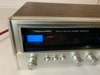 Realistic STA - 21 AM - FM Stereo Tuner Amplifier Receiver 1977 Korea VINTAGE 2