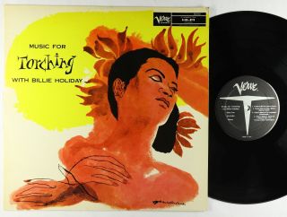 Billie Holiday - Music For Torching Lp - Verve - 20 - 5260 Mono Vg,